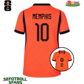 Nederländerna Memphis Depay #10 Hemmatröja Kvinnor VM 2026 Kortärmad